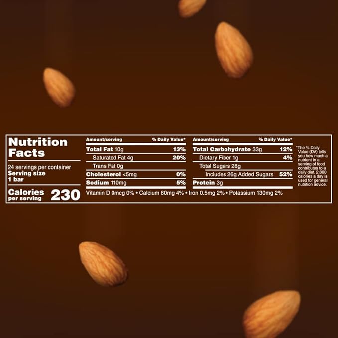 SNICKERS Candy Almond Milk Chocolate Bars Bulk Pack 1.76 oz Bars (Pack of 24)