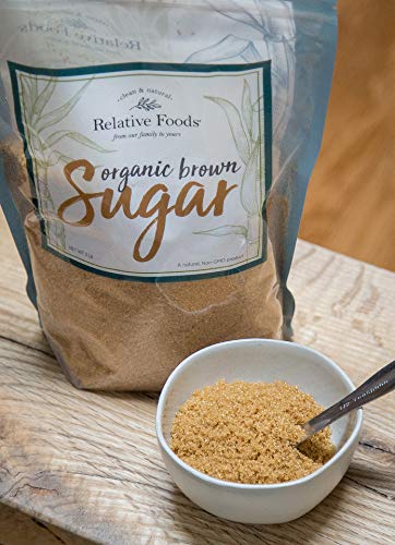 Organic Brown Sugar Bulk Resealable bag (3lb) - raw Light Brown sugar for Baking Kitchen sweetener Glazes &amp More - Made with Organic Molasses for a Sweet and Flavorful Taste