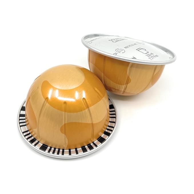 Golden Caramel Coffee Pods Coffee &amp Espresso Capsules Pods Brews 230ml / 7.77 Ounce- 10 pods Pack of 1 (10 Golden Caramel)