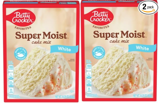 Pack Of 2 White Cake Mix 14.25 OZ