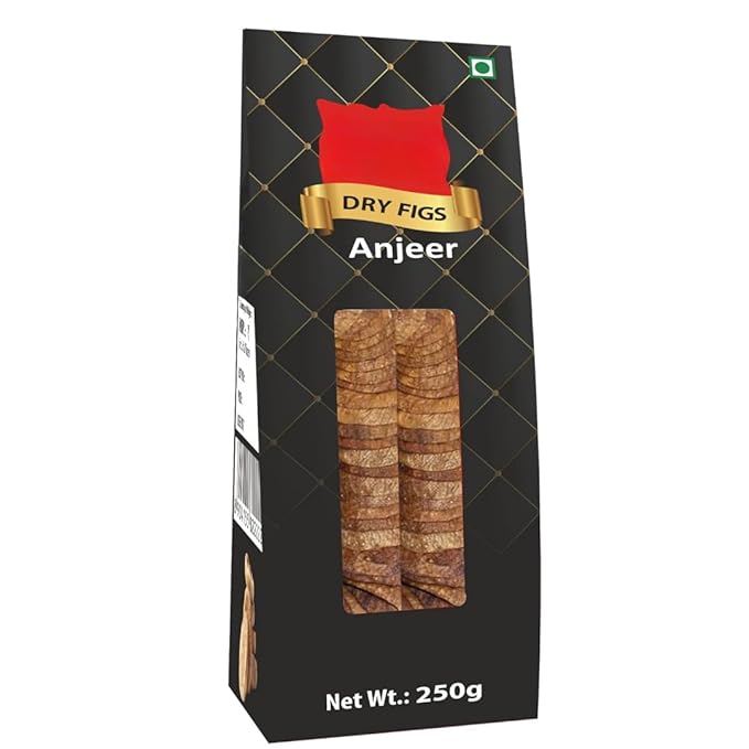 DRY FIGS 100% Natural Premium AnjeerHygienically packed Zero trans fat Rich Source of Vitamins Dietary Fiber -250 gm