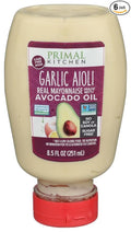 Primal Kitchen Mayo Aioli Garlic Squeeze 8.5 fl oz (Pack of 6)