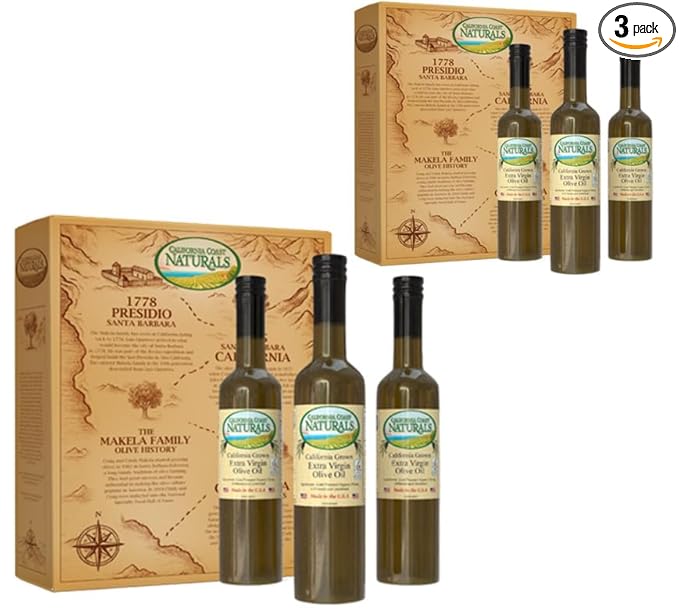 California Coast Naturals Limited Edition Olive Oil Set Extra Virgin Estate Grown Organic 500ml 3 Pack (2)