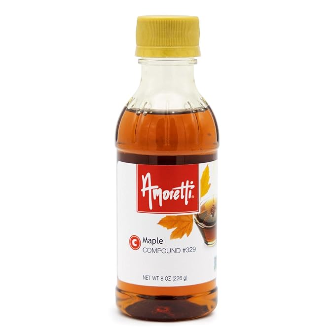 Amoretti - Maple Compound 2.2 lbs - Natural Flavors Shelf Stable Even After Opening Certified Kosher TTB Approved Perfect for Baking Applications &amp Beverages