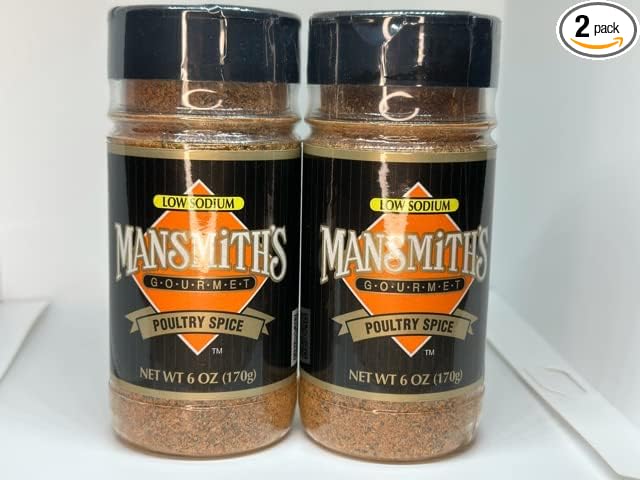 Mansmith's Low Sodium Poultry Spice 6oz Twin Pack