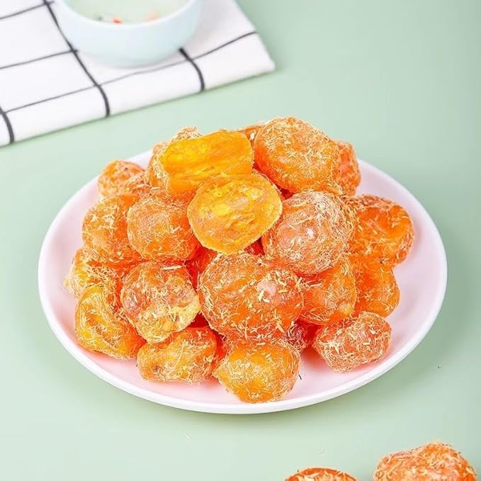 Instant Rock sugar dried kumquatSweet and Sour Kumquat candied fruit 250g/bagGolden OrangeSnow OrangeHealthy and Nutritious Dried FruitdessertsFruit teaDim sum (250g)