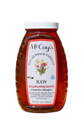 McCoy's Honey - 100% Pure Raw Honey - Wildflower Honey Jar 32oz