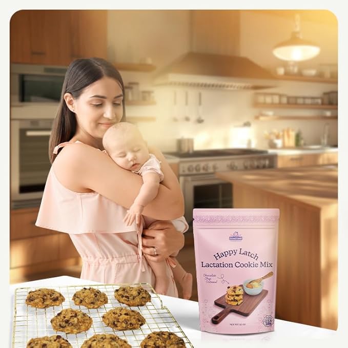 Double Batch -50 Lactation Cookies Mix. Chocolate Chip Oatmeal. Homemade Delicious Cookie Mix- More Mix Less Money Per Ounce. Happy Latch Includes 4 Special Ingredients To Improve Milk Flow Milk-Boo