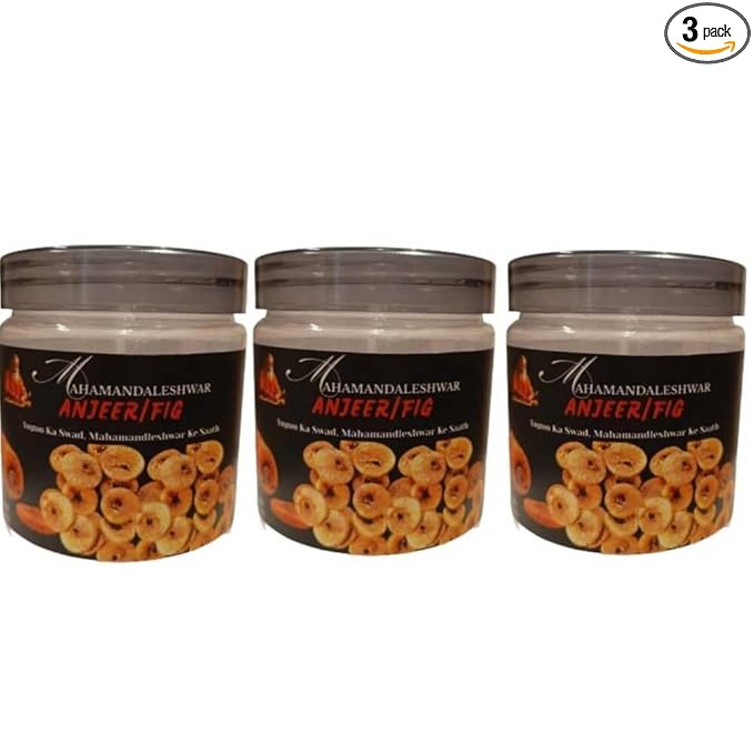 Mahamandaleshwar Premium Anjeer (Dried Figs) 750g (3 * 250gm) Value Pack – Sun-Dried Soft &amp Naturally Sweet Dry Fruit – Handpicked No Preservatives – Healthy Snack &amp Festive Gifting