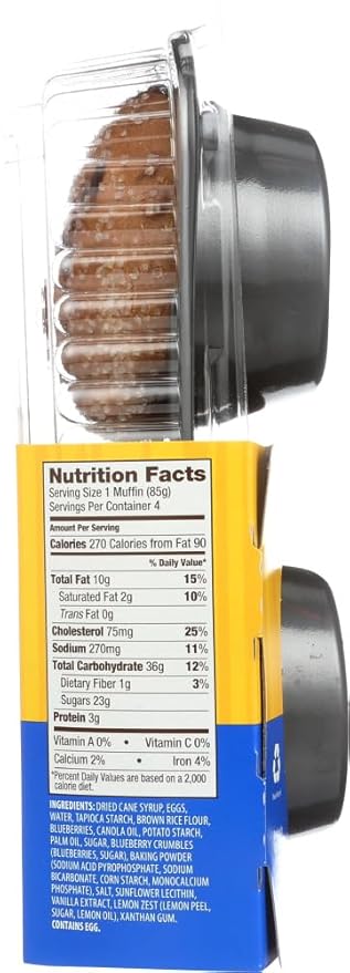 Udis Blueberry Muffin 12 Ounce -- 6 per case.