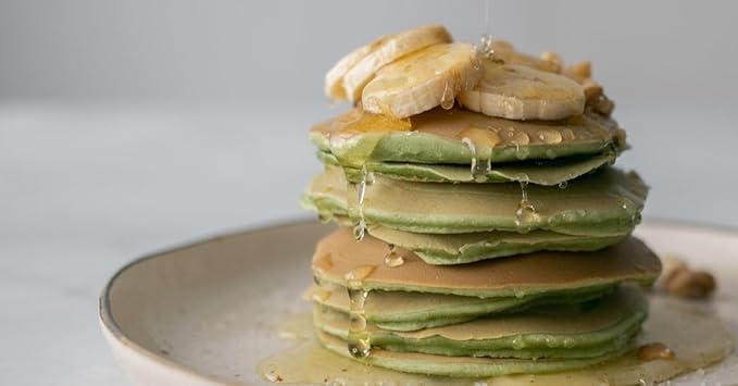 Pandan Fragrant Pancake -Light and Fluffy. No Preservatives Low Sugar. Good for Breakfast and for Any occassion. A tropical floral aroma dancing with slight note of Vanilla