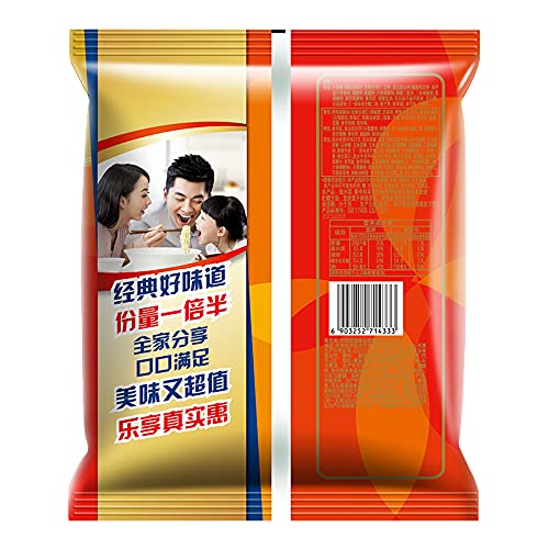 康师傅 方便面 大食袋方便面 泡面袋装速食 五连包144g*5包Master Kong instant noodles big food bag instant noodle bag instant food five packs 144g*5 packs (香辣面5袋 /Spicy noodles 5 bags)