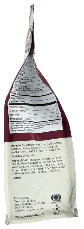 Teeccino Mocha Herbal Coffee ( 6x11 OZ)