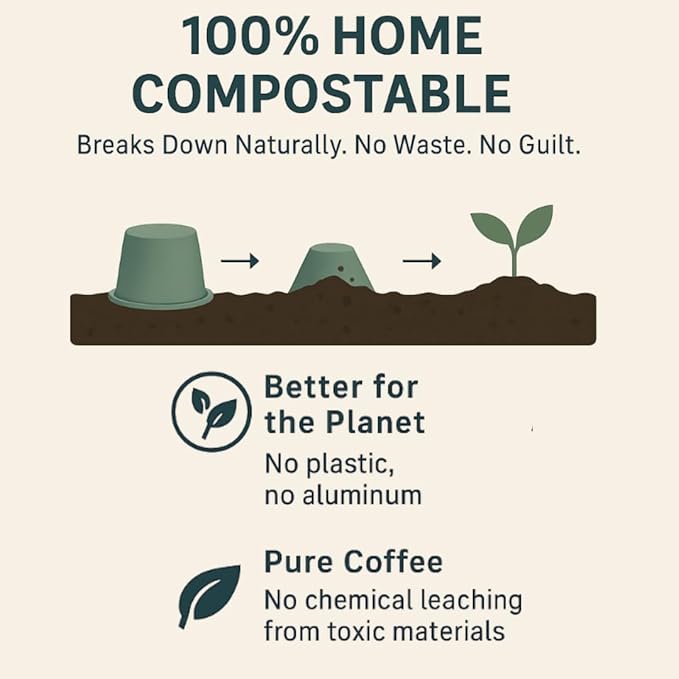 Bernardo Deka/Decaffeinated USDA Organic Espresso Capsules Compatible with Nespresso Original Line Biodegradable and Home Compostable Pods. (10 Pack 100 pods)