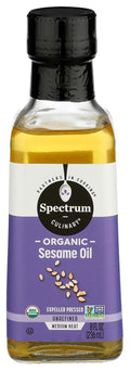 Spectrum Naturals Sesame Oil Unrefined 8 fl oz (Pack of 3)