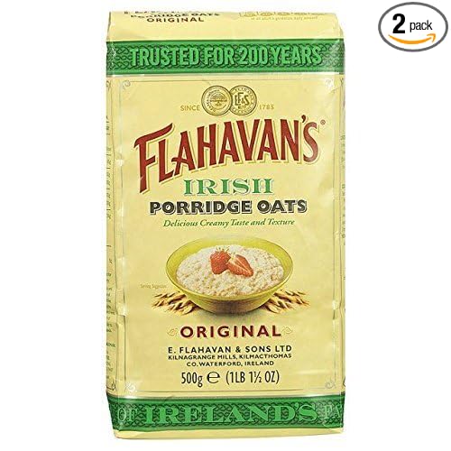 Flahavan's Irish Porridge Oats 500g Cereal (Pack of 2) by Flahavans