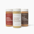 Clean Monday Meals Chicken Beef &amp Spicy Ramen Seasoning Pack | Gluten-Free Dairy-Free Non-GMO | Trio Pack for Noodles Broths &amp Meal Prep