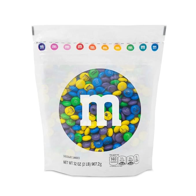 M&ampM’S WORLD Milk Chocolate Birthday Candy - 2lbs of Bulk Candy for Birthday Party Party Favors Goody Bag Stuffers and More