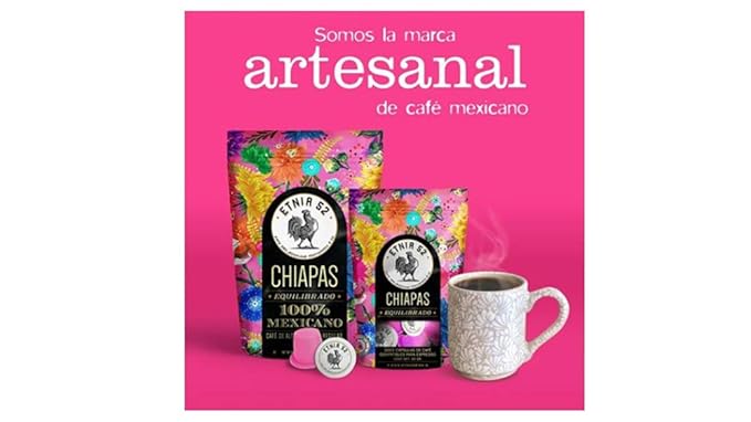 Etnia 52 - Chiapas (Intenso) Mexican Ground Coffee 1 lb Kosher Certified (KMD) Made in Mexico Includes Ebook Recipe Link