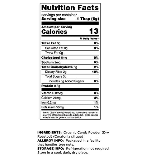 Terrasoul Superfoods Organic Carob Powder 4 Lbs (4 Pack) - Cocoa Powder Alternative | High in Fiber