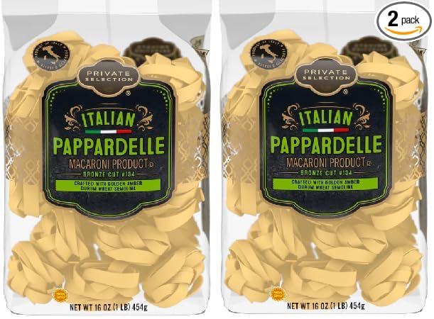 Italian Pappardelle Macaroni Product Pasta (2 Bags16 oz. Each Bag)