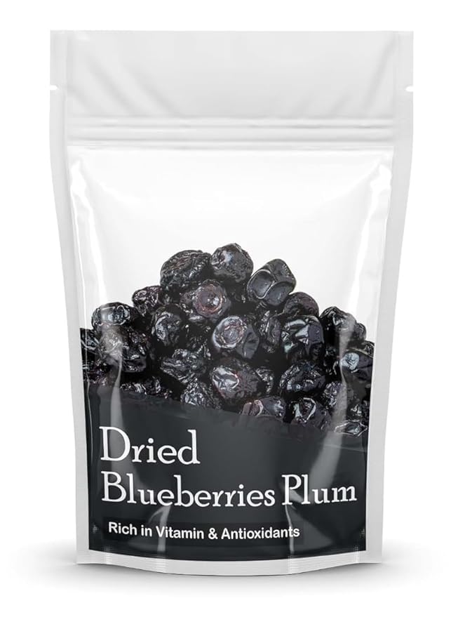 Generic Premium Dried Blueberries Imported Berries - Healthy Snack Whole BlueberriesRich in Calcium and Vitamin K | Vegan Non-GMO &amp No Preservatives -250 gm
