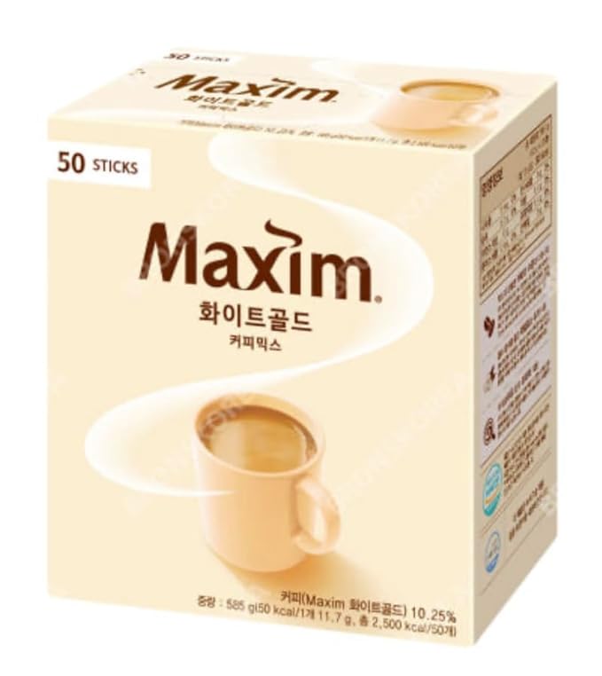 Instant Coffee Maxim Mocha Gold Mild Coffee Mix 12g x 50 Sticks (50T White Gold Coffee Mix)