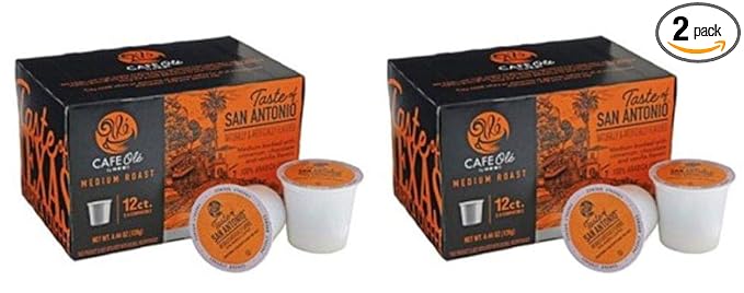 H-E-B Cafe Ole Taste of San Antonio Medium Roast Single Serve Coffee Cups 12 count - PACK OF 2