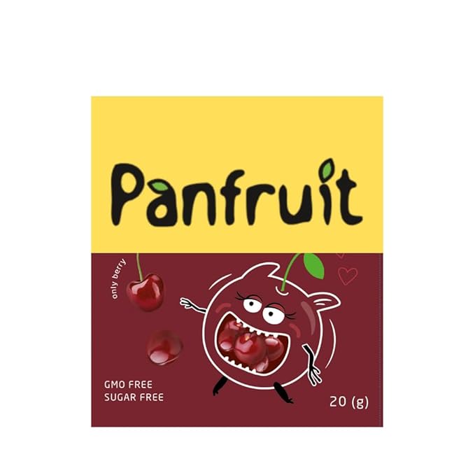 PANFRUIT Freeze-Dried Sweet Sour Cherry 4 Packs Whole Berries Non-GMO No Added Sugar Gluten-Free
