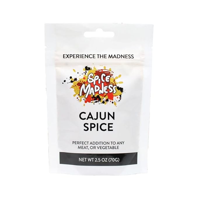 Spice Madness Seasoning Pouches 3oz (2 Pack Cajun Rub)