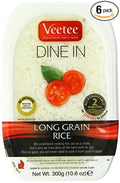 Veetee Long Grain Rice - 2 Minute Rice Microwavable Meals - Instant Rice Meals Ready to Eat Gluten Free Precooked Rice - 10.6oz Pack Of 6