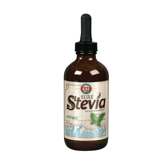 KAL Sure Stevia Extract Zero Calorie Sweetener Low Carb Plant Based Liquid Stevia Drops Great Taste Zero Sugar Low Glycemic &amp Perfect for a Keto Diet 60-Day Guarantee Approx. 1555 Servings