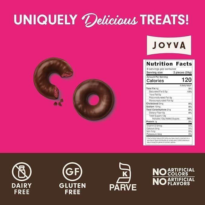 Jell Rings Classic Chocolate Covered Raspberry Jelly Candy 5 lb Bulk Box Vegan Kosher Parve Non-Dairy Gluten-Free Gourmet Treats Made in Brooklyn
