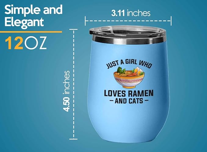 Ramen Lover Teal Edition Tumbler 20oz - Just a girl who loves - Food Lovers chicken pumpkin vegan pantry spicy noodles