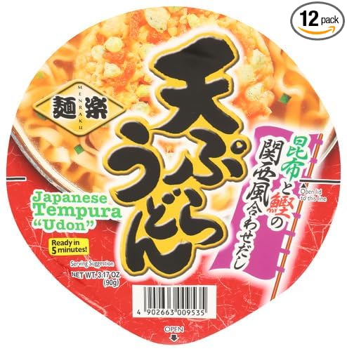 Hikari Noodles Udon Menraku 3.17 oz (Pack of 12)