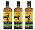 T.erra Delyssa First Cold Pressed Extra Virgin Olive Oil Single Sourced 1L (34 fl. oz) Dark Glass Bottle - 3 Pack Certified Kosher. Non-GMO Naturally Rich in Antioxidants and Polyphenols