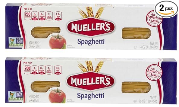 Generic Pack Of 2 Spaghetti Pasta 100% durum wheat 16 oz