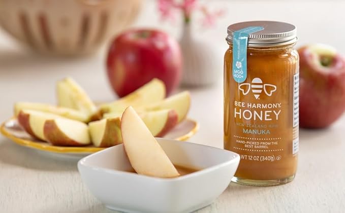 Bee Harmony Raw Manuka Honey 400+ MGO New Zealand 12 OZ