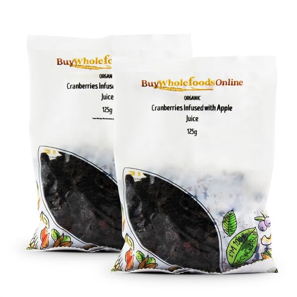 Buy Whole Foods Organic Dried Cranberries Infused with Apple Juice (250g)