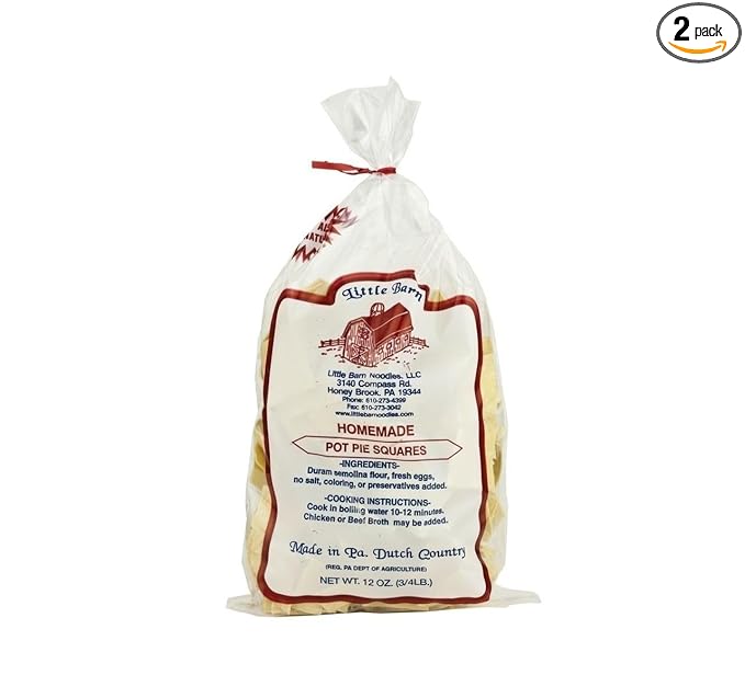 AmishTastes Little Barn Pot Pie Squares Homemade in PA Dutch Country 12 Oz. (Pack of 2)