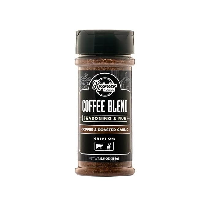 Rainier Foods Coffee Blend Seasoning &amp Rub 5.5oz (2 Pack)
