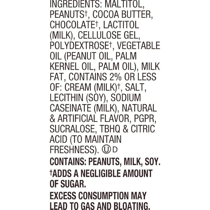 Zero Sugar Peanut Butter Cups - Miniatures Peanut Bite-Size Treat Candies Encased in a Crunchy Milk Rich Chocolate Shell for a Melt in Your Mouth Snacking 2lb Bulk Candy Individually Wrapped Bag