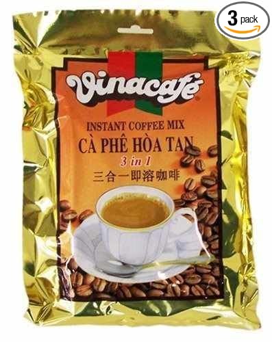 3 X Vinacafe Instant Coffee 3 in 1 Mix