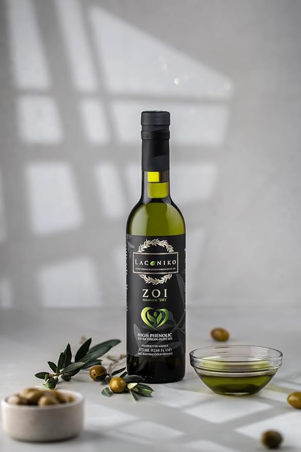 Laconiko ZOI Ultra High Phenolic Extra Virgin Olive Oil | NEW September 2025 Harvest! | 1397 MG/KG Polyphenols | Rich in OLEOCANTHAL 1000 MG/KG | LIMITED QUANTITY | GOLD MEDAL 2026 NYIOOC | 12.68 OZ (