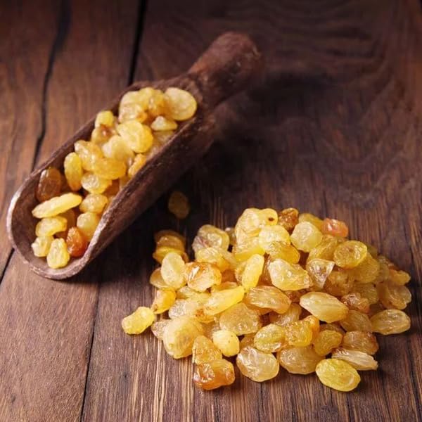 Arashan Golden Raisins – 380g (13.4 oz) – All Natural No Sugar Added – Sweet &amp Juicy – Healthy Dried Fruit Snack – Vegan &amp Gluten-Free – Non-GMO – Resealable Bag Pack of 2