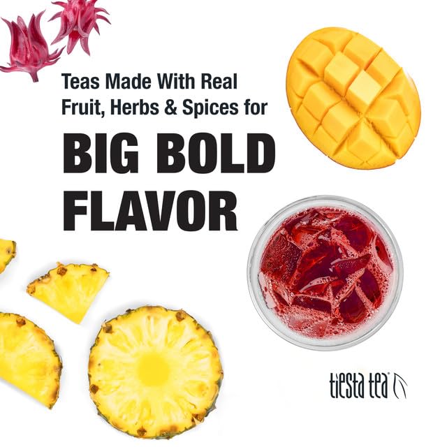 Tiesta Tea - Pineapple Sangria Cold Brew Loose Leaf Premium Low Caffeinated Iced Blend 10 Packets Brews One 64oz Pitcher