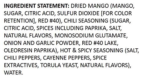 Snak Club Chili Mangos 4.5 Ounce 6 Count (Pack of 1)