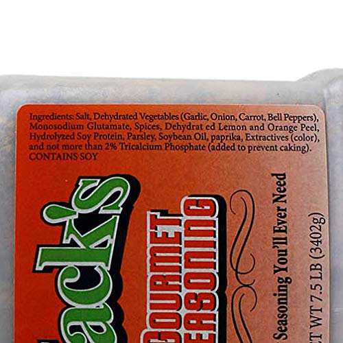Jack's Seasoning 7.5lb Gourmet Special Blend Spices BBQ Rub Large Container