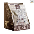 Righteous Felon Beef Jerky - Bourbon Franklin Flavor - All-Natural Bourbon Jerky - Locally Sourced &amp Dried Beef Jerky - Low-Sugar High-Protein Healthy Snacks - 2 Ounces Each Pack of 8
