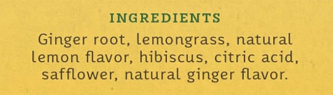 Stash Tea Lemon Ginger Vitality Herbal Tea - Naturally Caffeine Free Non-GMO Project Verified Premium Tea with No Artificial Ingredients 20 Count (Pack of 6) - 120 Bags Total